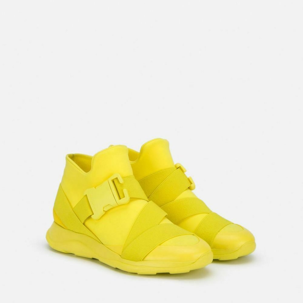 Christopher Kane Neoprene Buckled High Tops Solar Sun Yellow EU 40 MSRP $445 - Picture 3 of 14